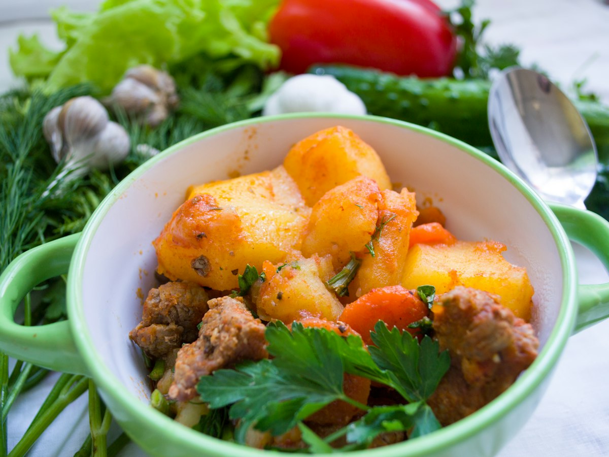 Korvgryta med potatis