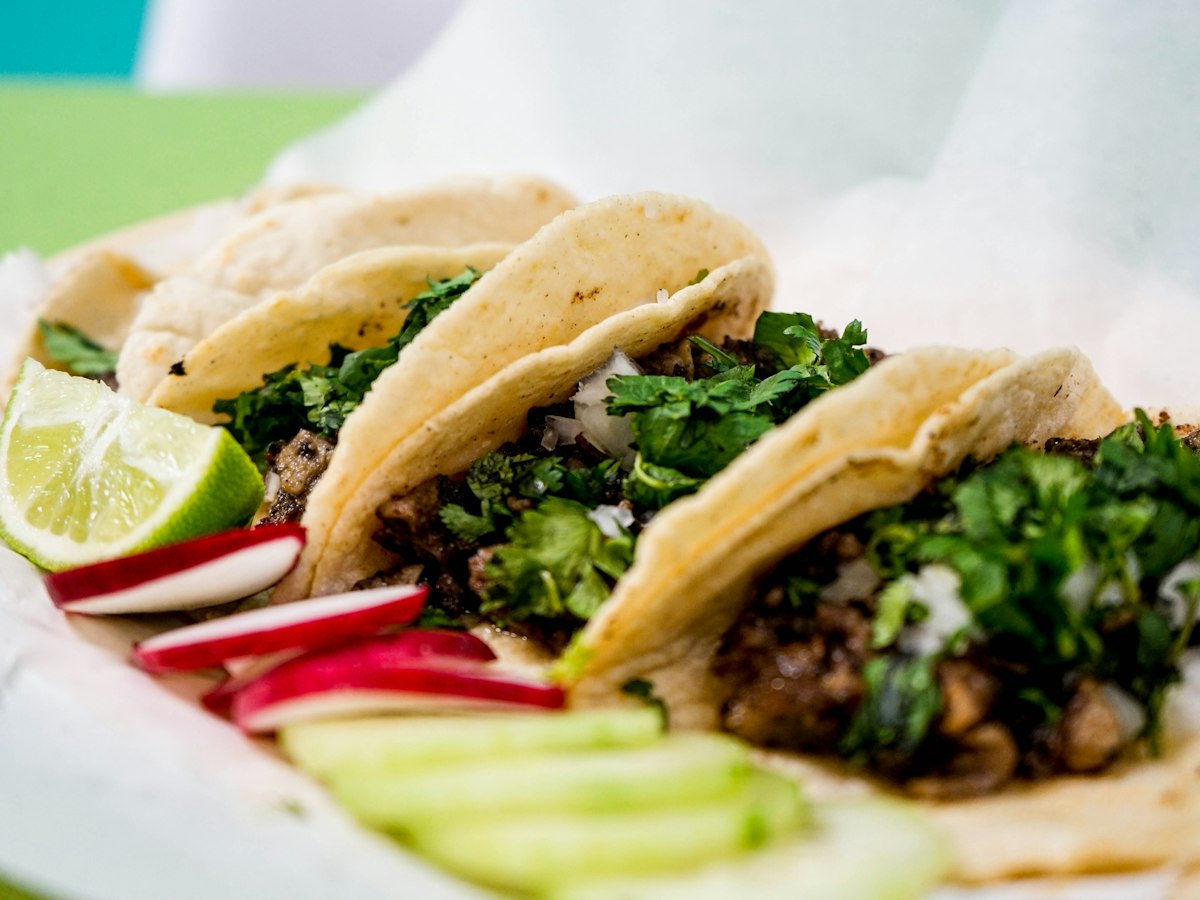 Tacos med kryddig kyckling